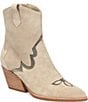 Kork-Ease Dallas Suede Mesh Inset Pointed Toe Western Booties - Image 1