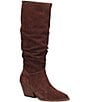 Kork-Ease Darlene Suede Slouch Shaft Pointed Toe Tall Boots - Image 1