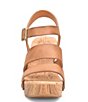 Color:Terra Brown - Image 5 - Della Leather Platform Sandals