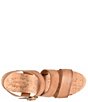 Color:Terra Brown - Image 6 - Della Leather Platform Sandals