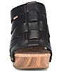 Color:Black - Image 5 - Devan Woven Leather Platform Sandals