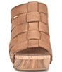 Color:Brown - Image 5 - Devan Woven Leather Platform Sandals