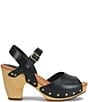 Kork-Ease Gwen Leather Studded Ankle Strap High Heel Platform Sandals - Image 2