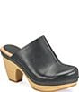 Kork-Ease Gwendolyn Leather Artisan Stitched Clogs - Image 1