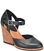 Kork-Ease Harlow Leather Mary Jane Wedge Pumps - Image 1