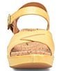 Color:Yellow - Image 5 - Myrna 2.0 Cross Band Leather Sandals