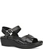 Kork-Ease Myrna 2.0 Leather Platform Wedge Sandals - Image 1