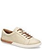 Color:Cream - Image 1 - Paislee Leather Lace-Up Sneakers