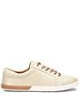 Color:Cream - Image 2 - Paislee Leather Lace-Up Sneakers
