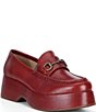 Kork-Ease Parson Leather Bit Buckle Platform Loafers - Image 1