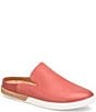 Color:Red - Image 1 - Phoebe Waterproof Leather Mules
