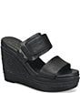 Kork-Ease Raya Leather Banded High Wedge Sandals - Image 1