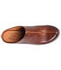Color:Brown - Image 6 - Sagano Leather Block Heel Mules