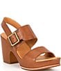 Color:Brown Terra - Image 1 - San Carlos Leather Buckle Platform Block Heel Clog Sandals