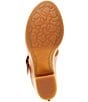 Color:Brown Terra - Image 6 - San Carlos Leather Buckle Platform Block Heel Clog Sandals
