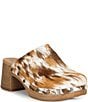 Kork-Ease Talisa Cow Hair Wooden Mule Clogs - Image 1