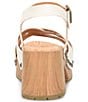 Color:Cream - Image 3 - Tia Leather Platform Sandals