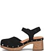 Kork-Ease Tribeca Suede Ankle Strap Block Heel Platform Clogs - Image 4