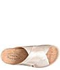 Color:Light Gold - Image 6 - Tutsi Cross Band Leather Slide Sandals