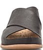 Color:Black - Image 5 - Tutsi Cross Band Leather Slide Sandals