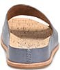Color:Navy - Image 3 - Tutsi Leather Slide Sandals