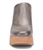 Color:Meteorite - Image 5 - Veronica Leather Platform Block Heel Clogs