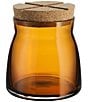 Color:Amber - Image 1 - Bruk Medium Jar With Cork Lid