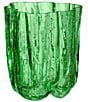 Kosta Boda Crackle Small Vase, Color:Dark Green - Image 1
