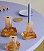 Kosta Boda Rocky Baroque Medium Candlestick, Color:Amber - Image 2