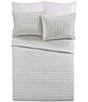Color:Grey - Image 6 - Gauze Quilted Patten Coverlet Mini Set