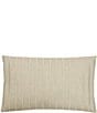 Color:Taupe - Image 1 - Stereo Embroidered Striped Oblong Pillow