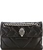 Color:Black - Image 1 - Kensington Mini Quilted Leather Crossbody Bag
