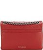 Color:Red - Image 3 - Kensington Mini Quilted Leather Crossbody Bag
