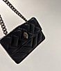 Color:Black - Image 5 - Kensington Quilted Shoulder Bag