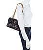 Color:Black - Image 4 - Kensington Quilted Shoulder Bag