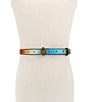 Kurt Geiger London .78#double; Metallic Rainbow Belt - Image 4