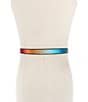 Kurt Geiger London .78#double; Metallic Rainbow Belt - Image 5