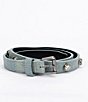 Kurt Geiger London 0.78#double; Octavia Studs Denim Belt, Color:Light Blue/Antique Silver - Image 5