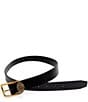 Color:Black - Image 4 - 1.1#double; Eagle Centerbar Leather Belt