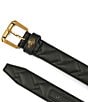 Color:Black Antique Brass - Image 3 - 1.2#double; Mirco Quilted Leather Hip Belt
