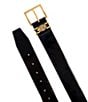 Color:Black - Image 4 - 1.5#double; Gold Hardware Patent Leather Belt