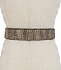 Kurt Geiger London 38mm Crystal Houndstooth Belt, Color:Gold - Image 5