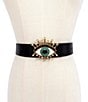 Color:Black Antique - Image 1 - Crystal Embellished 38mm Evil Eye Belt