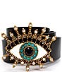 Color:Black Antique - Image 3 - Crystal Embellished 38mm Evil Eye Belt