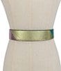 Kurt Geiger London 38mm Reversible Metallic Rainbow Leather Belt, Color:Pastel Rainbow - Image 6