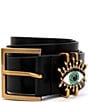 Color:Black Antique - Image 1 - 40mm Crystal Evil Eye Keeper Belt