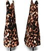 Kurt Geiger London Annabel Suede Gaiter Leopard Folded Mid Calf Boots - Image 3