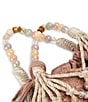 Kurt Geiger London Beaded Woven Macrame Rope Drawstring Bucket Bag - Image 5