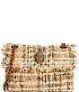 Kurt Geiger London Beige Combo Mini Tweed Kensington Crossbody Bag, Color:Beige Comb - Image 1