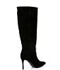 Color:Black - Image 2 - Belgravia 85 Suede Stiletto Slouch Boots